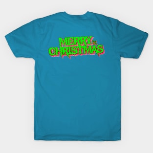 Merry Christmas (Black Metal - neon) T-Shirt